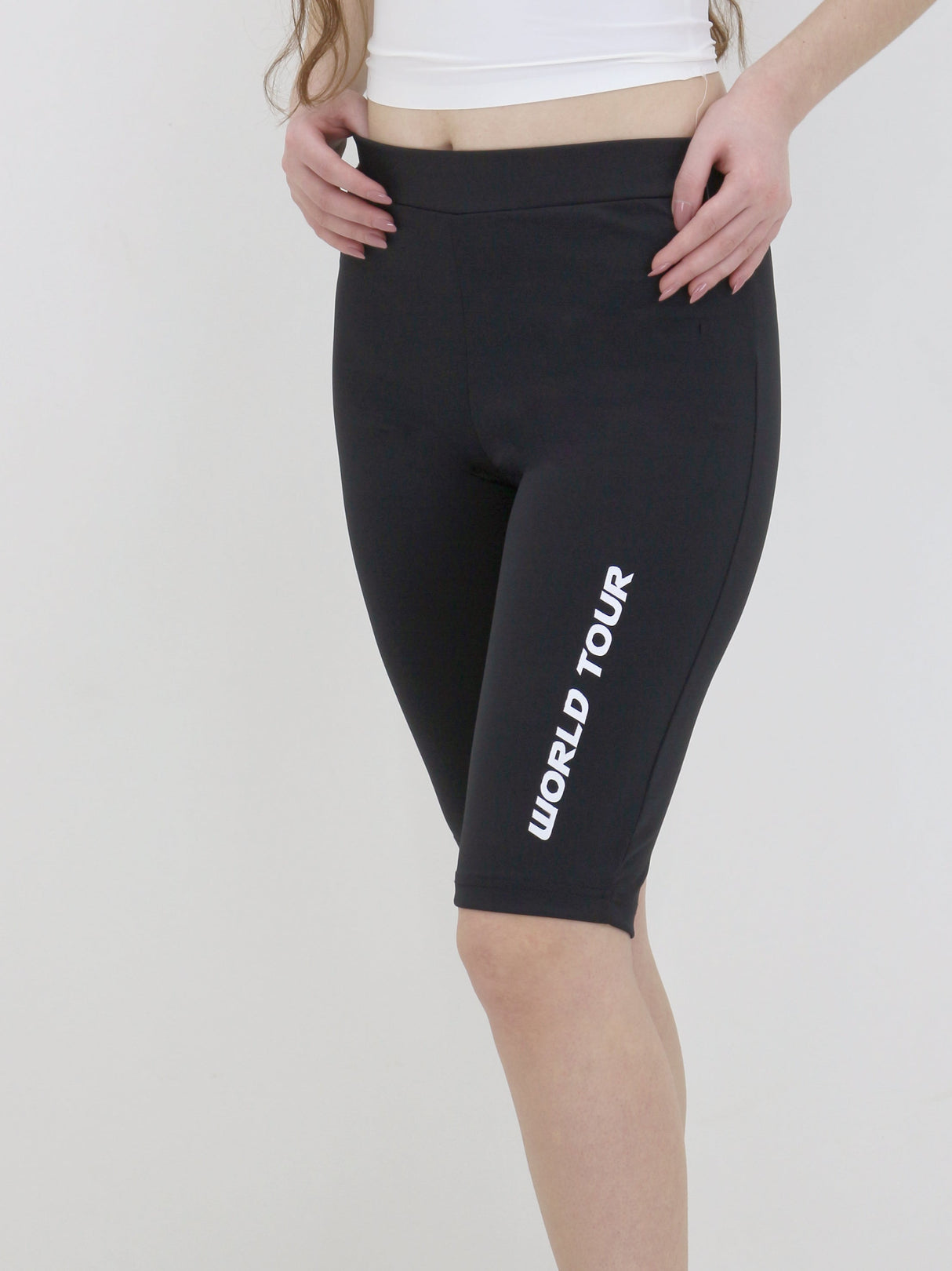 Image for Women's Graphic Printed Bike Short,Black