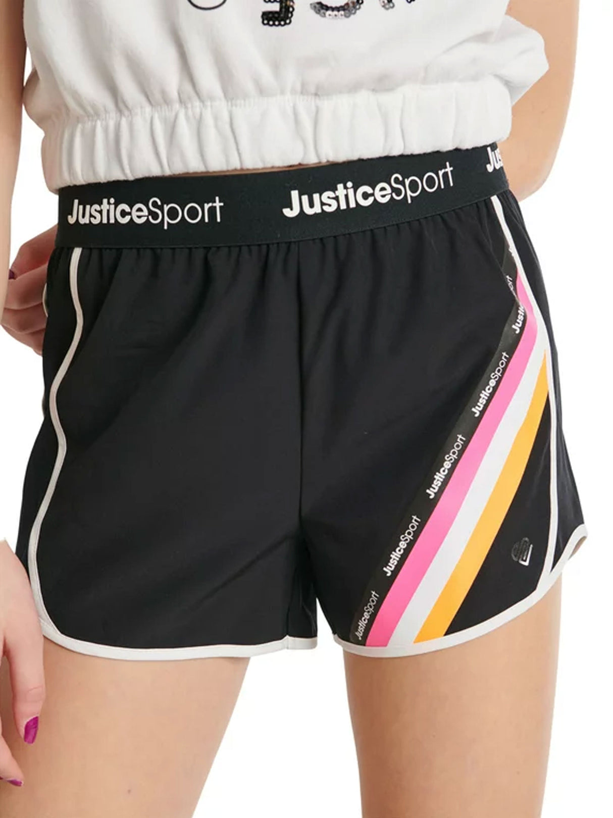 Image for Kids Girl Graphic Printed Sport Short,Black