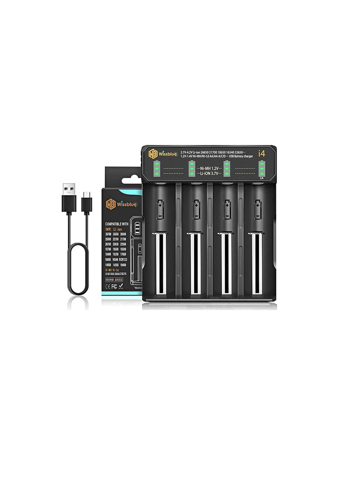 Image for Universal 2A Fast 18650 Battery Charger