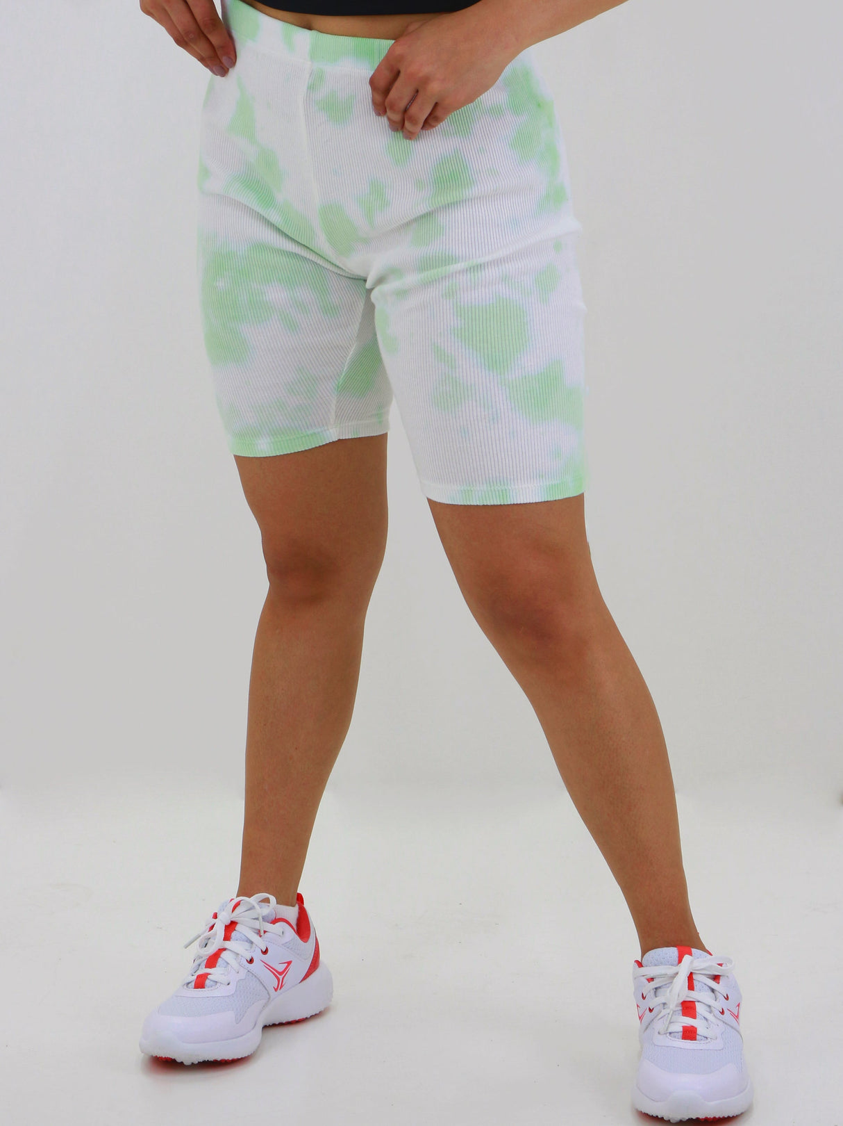 Image for Women's Washed Ribbed Sport Short,Green