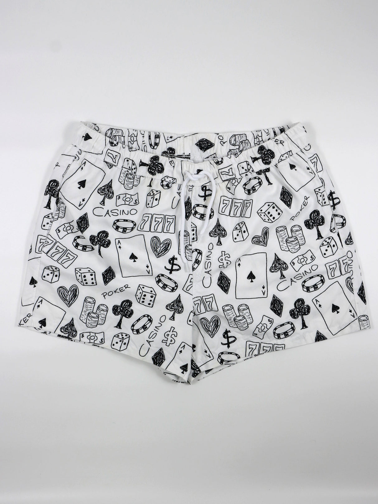 Image for Men's Graphic Printed Swim Short,White