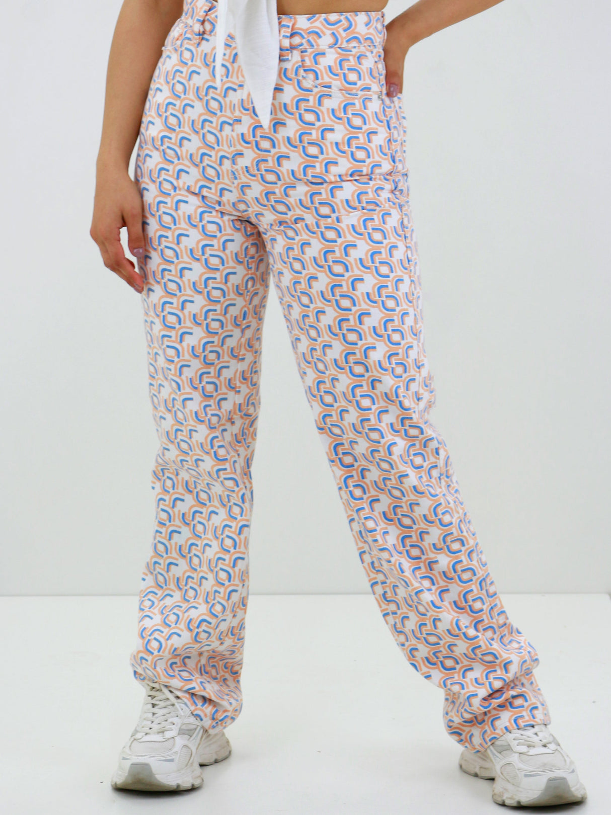 Image for Women's Straight Fit Graphic Printed Jeans,Multi