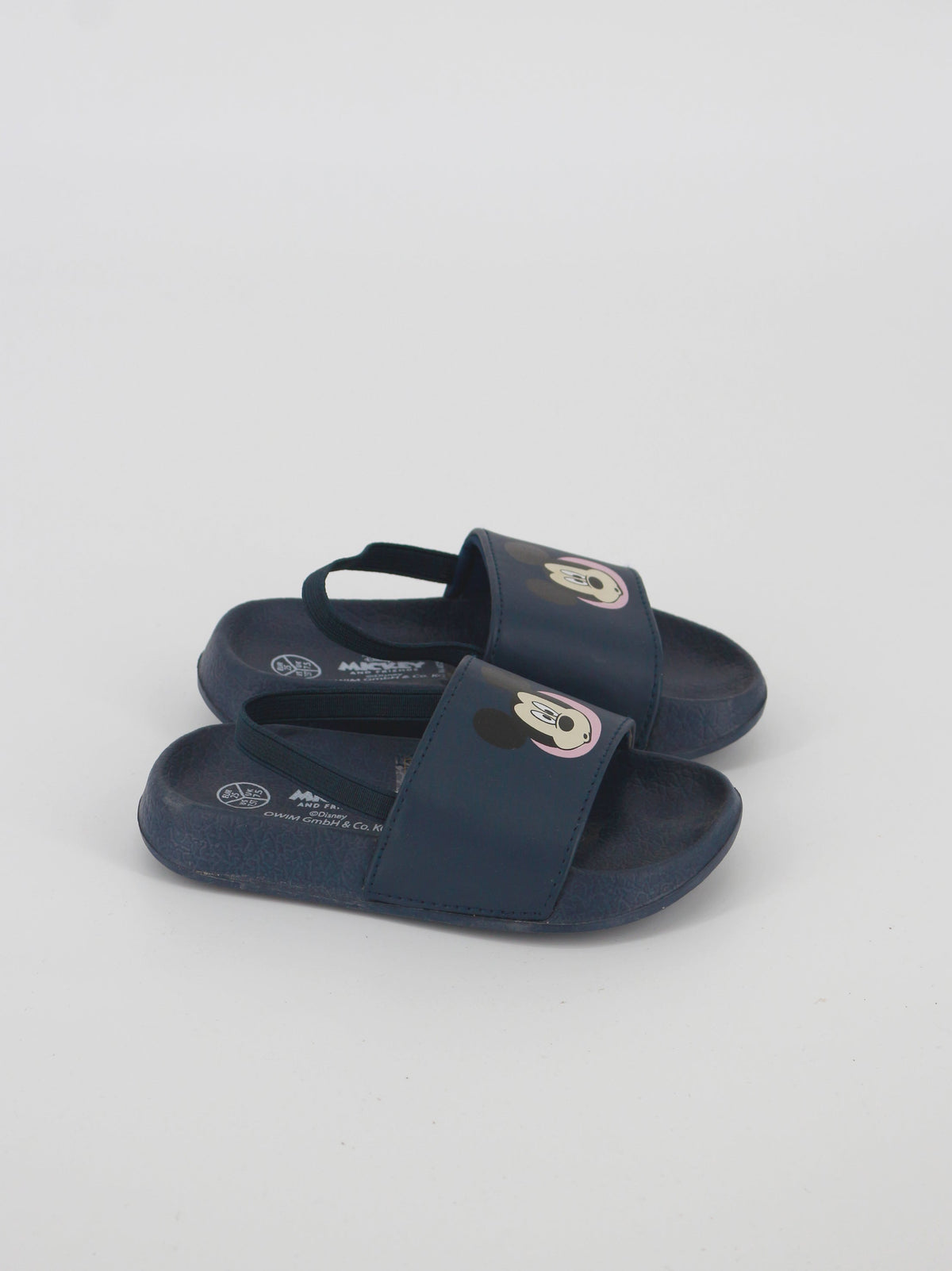 Image for Kids Girl Graphic Printed Slide Sandals,Navy