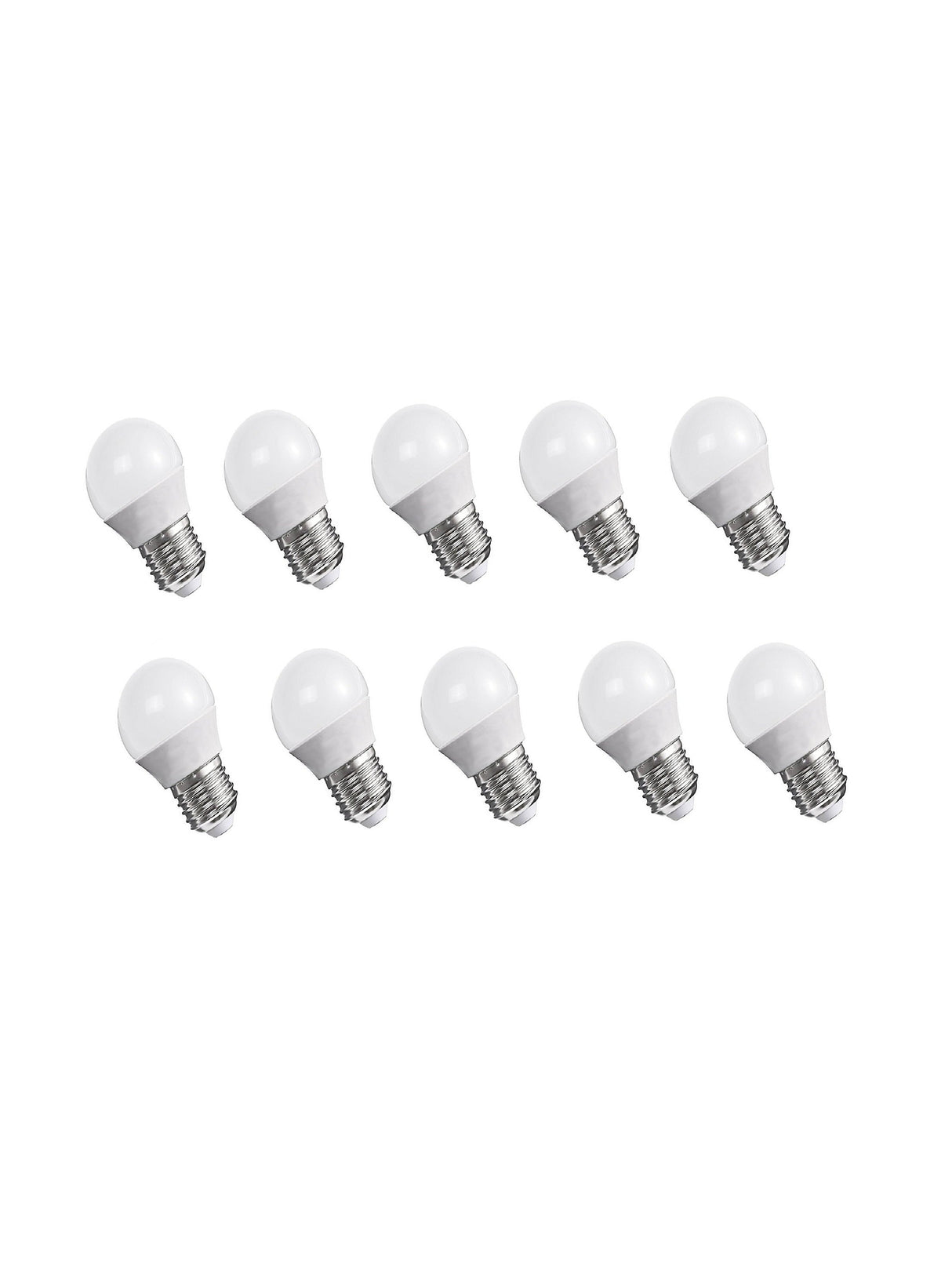 Image for Led Bulb With Chip 5.5W E27 G45 Plastic White, Set Of 10