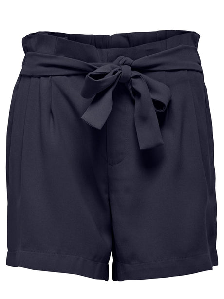 Image for Women's Self Belted Pleated Short,Navy