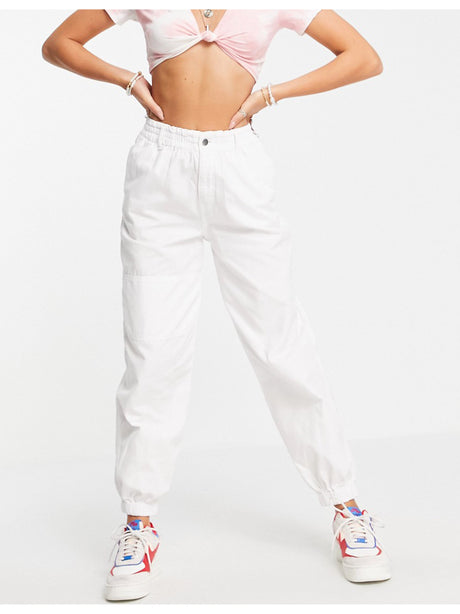 Image for Women's Smocked Waist Trouser,White