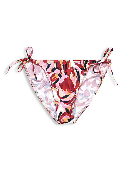 Image for Women's Graphic Printed Side Tie Bikini Bottom,Mutli