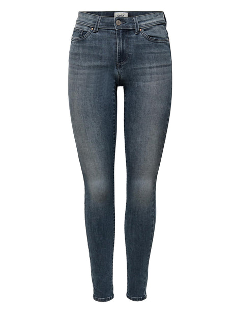 Image for Women's Washed Skinny Jeans,Dark Blue