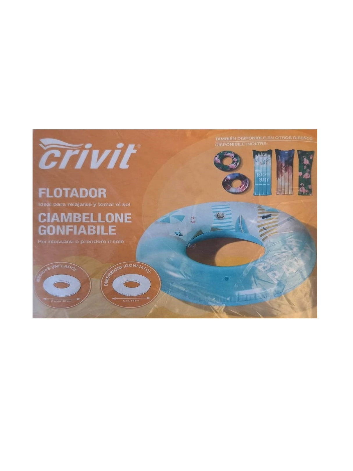 Image for Inflatable Beach Ball, Swimming Ring
