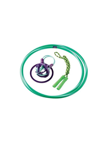 Image for Hula Hoop, Jump Rope, And Flexi Skipping Rope Set, Turquoise