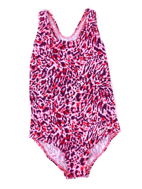 Image for Kids Girl Graphic Printed Open Back One Piece Swimsuit,Multi