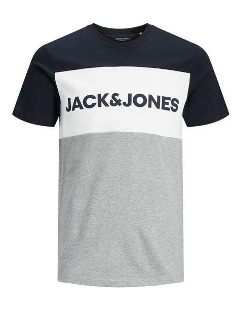 Image for Men's Brand Logo Printed Color Blocking T-Shirt,Multi