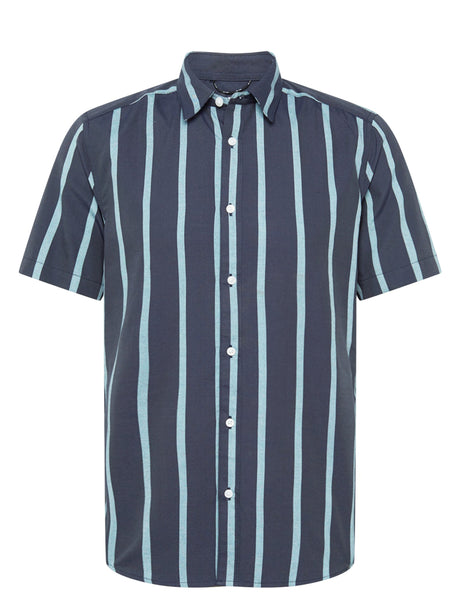 Image for Men's Striped Dress Shirt,Navy