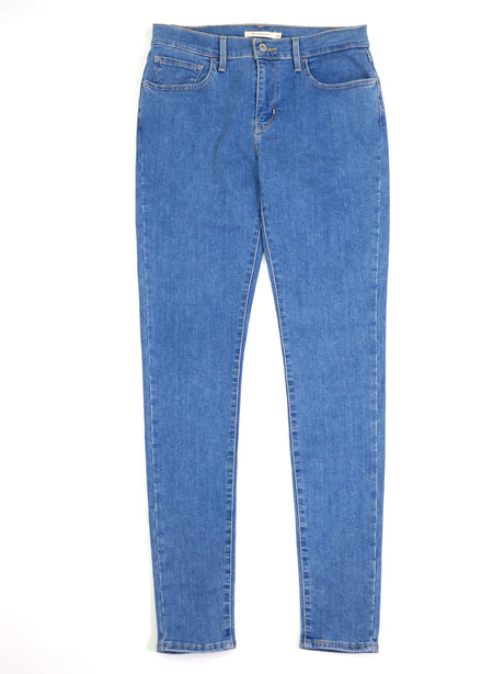 Image for Women's Plain Solid Super Skinny Jeans,Blue