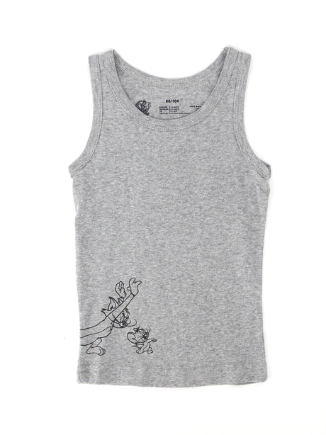 Image for Kids Boy Graphic Printed Tank Top,Grey
