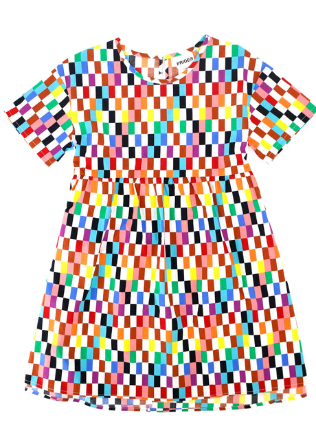 Image for Kids Girl Plaid Dress,Multi