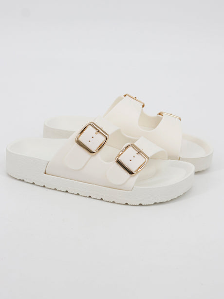 Image for Women's Slide Sandals,White