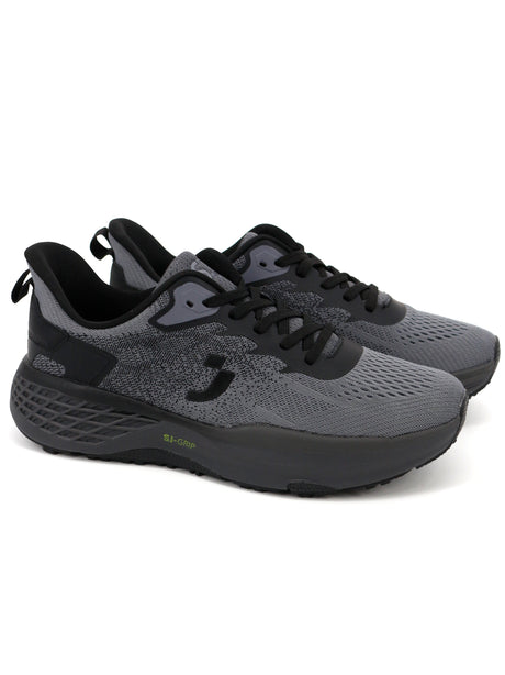 Image for Men's Textured Running Shoes,Dark Grey