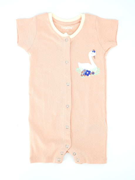 Image for Kids Girl Graphic Printed Jumpsuit,Peach