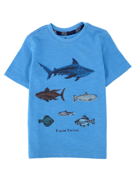 Image for Kids Boy Graphic Printed T-Shirt,Blue