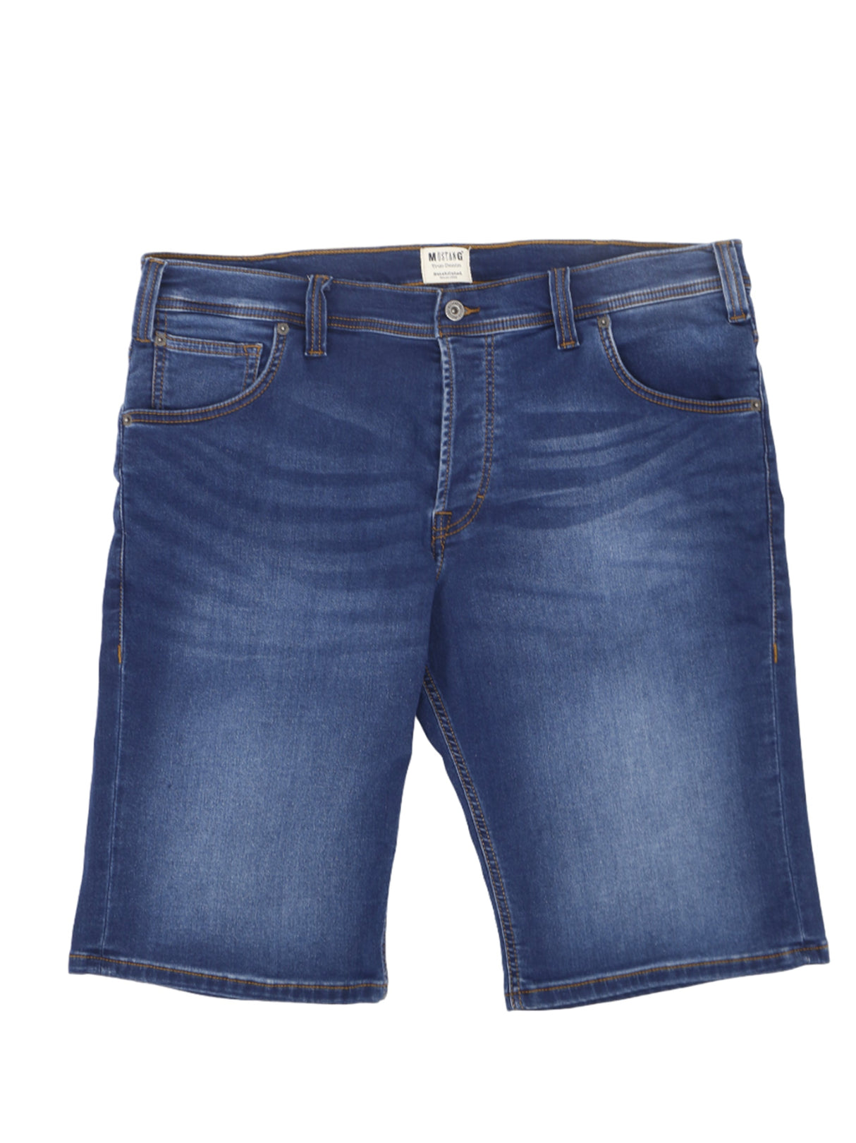Image for Men's Washed Denim Short,Blue