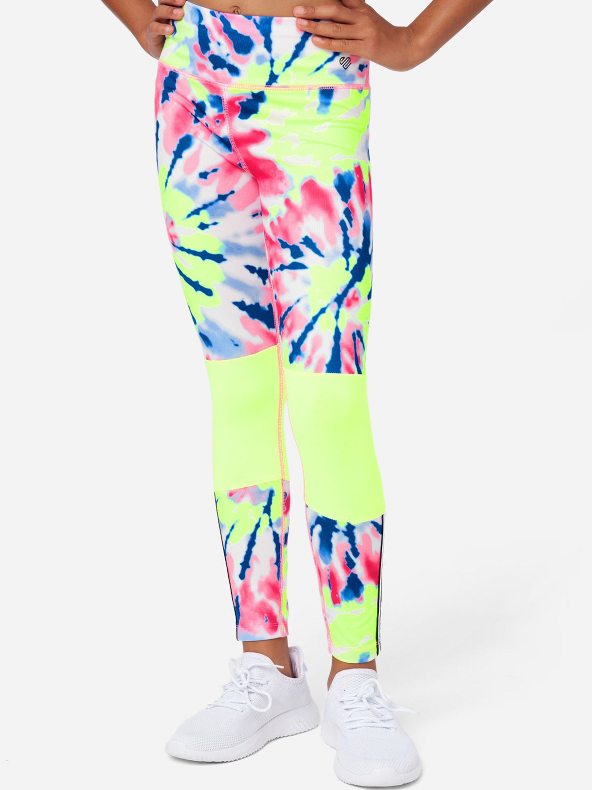 Kids Girl Tie Dye Sport Leggings,Multi