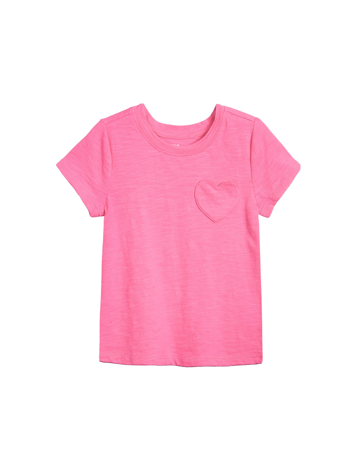 Image for Kid's Girl Heart Pocket Side T-Shirt,Pink