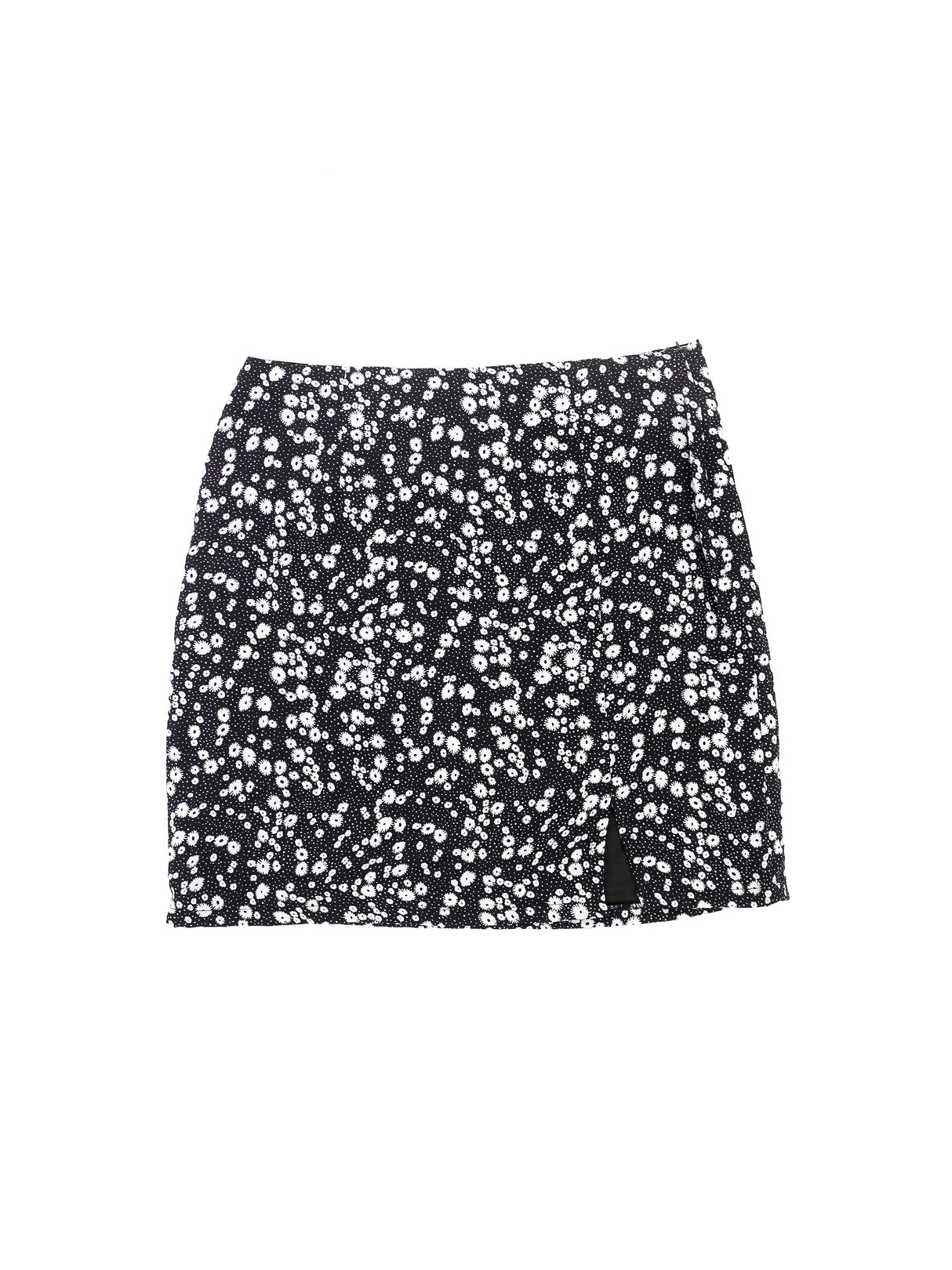 Image for Women's Floral Printed Skirt,Black