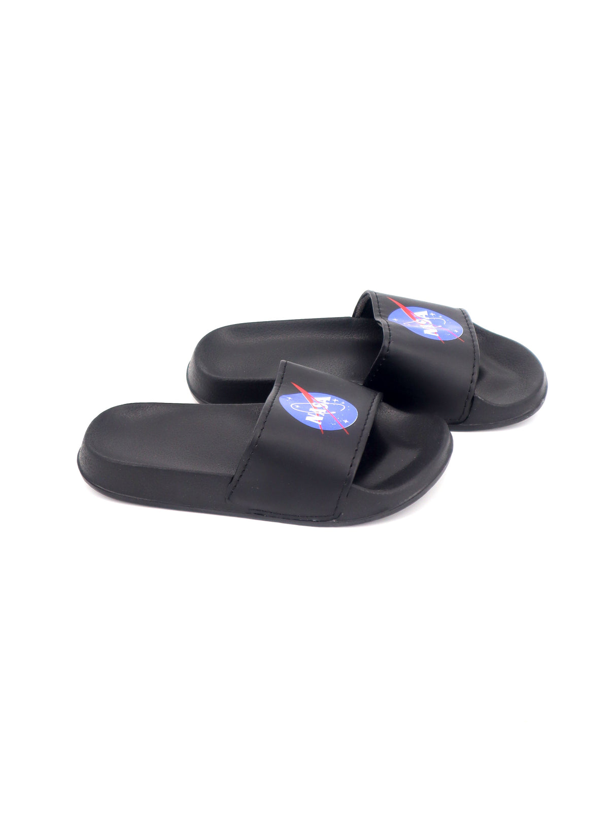 Image for Kid's Boy Graphic Printed Slippers,Black