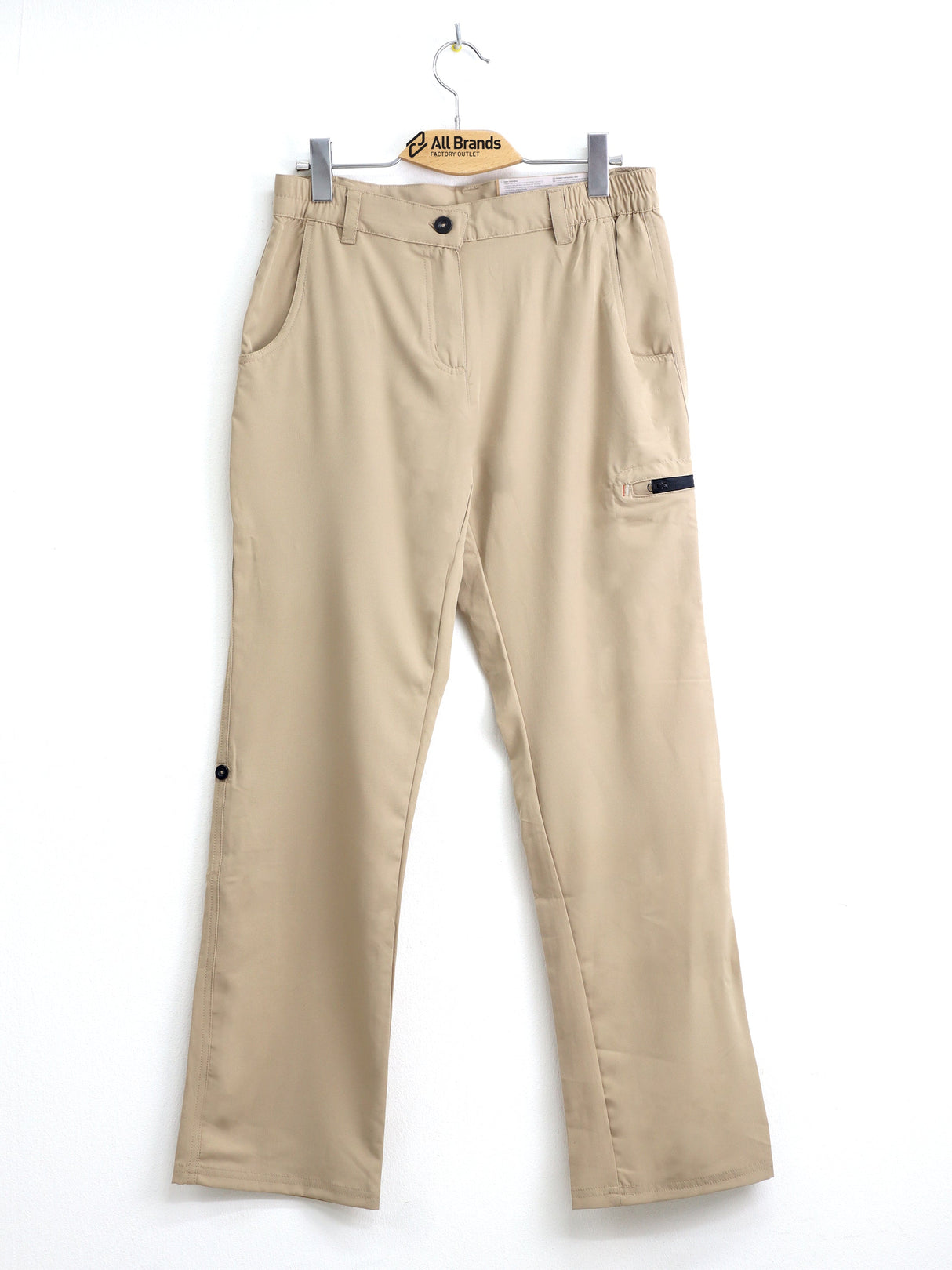 Image for Women's Plain Solid Hiking Pant,Beige