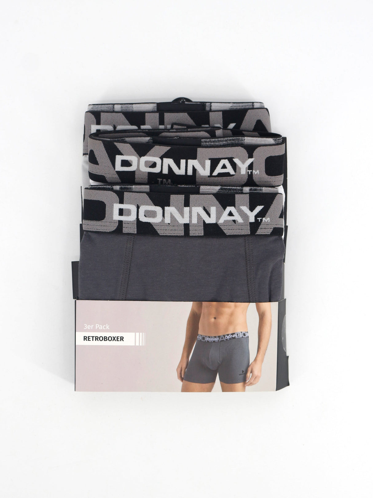 Image for Men's 3 Pack Brand Logo Printed Boxer,Multi