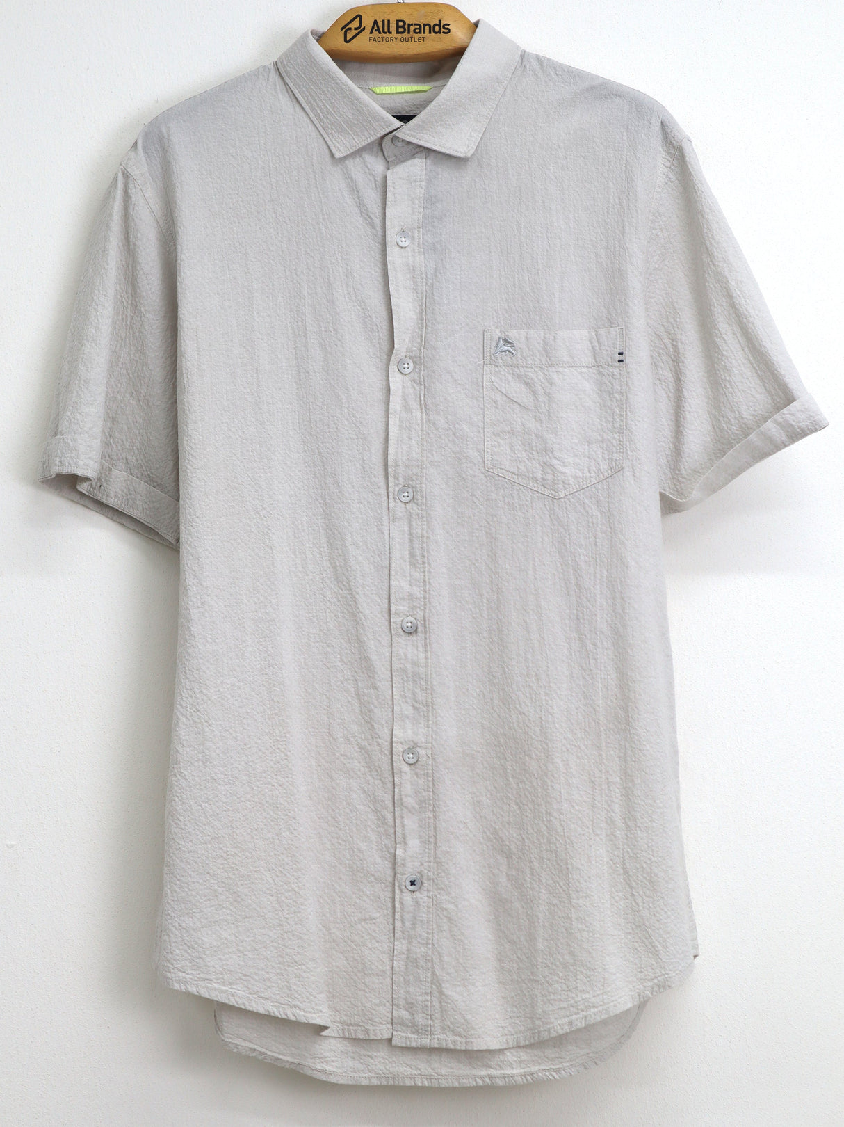 Image for Men's One Side Pocket Linen Chemise,Off White