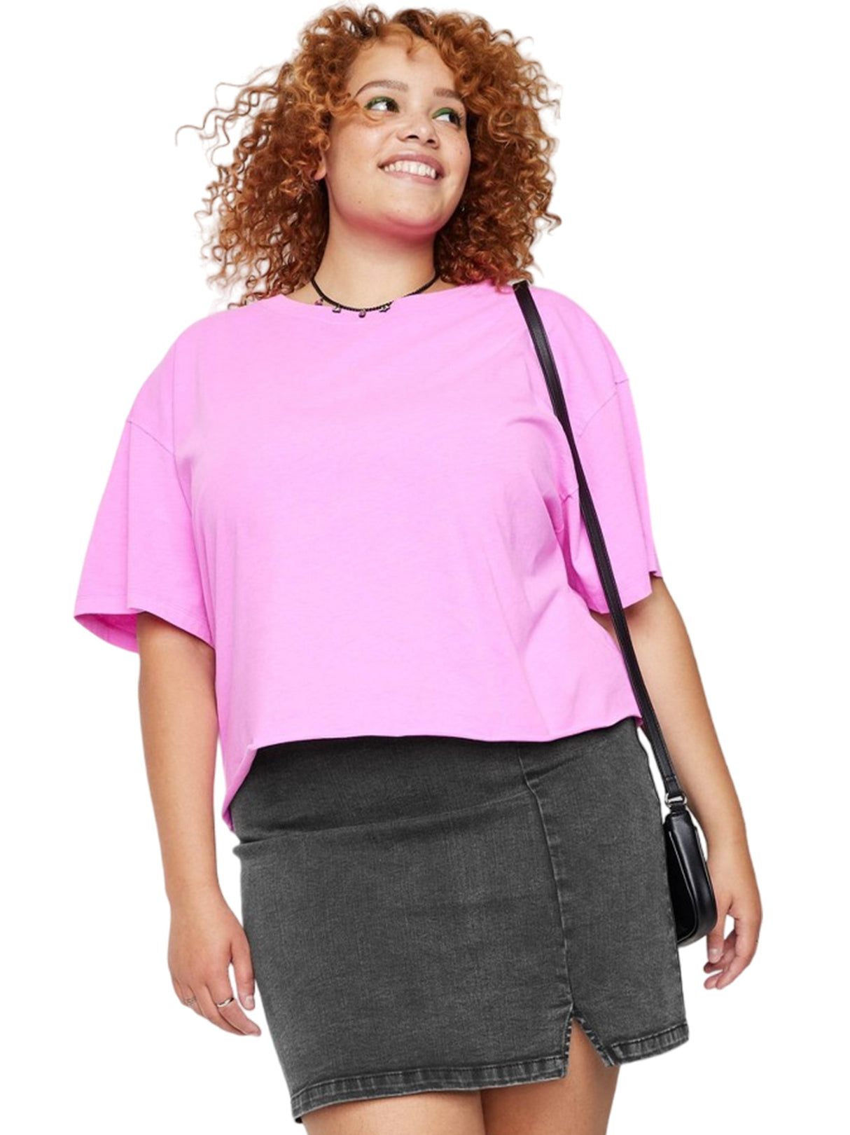 Image for Women's Washed Denim Skirt,Dark Grey