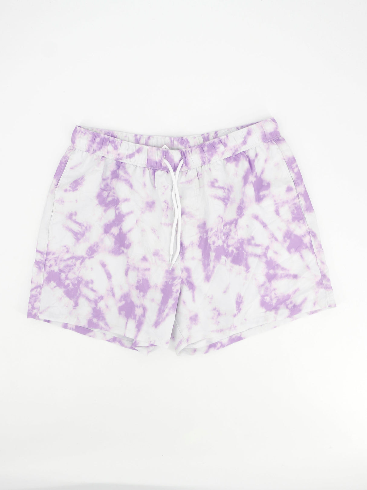 Image for Men's Tie Dye Swim Trunks,Light Purple