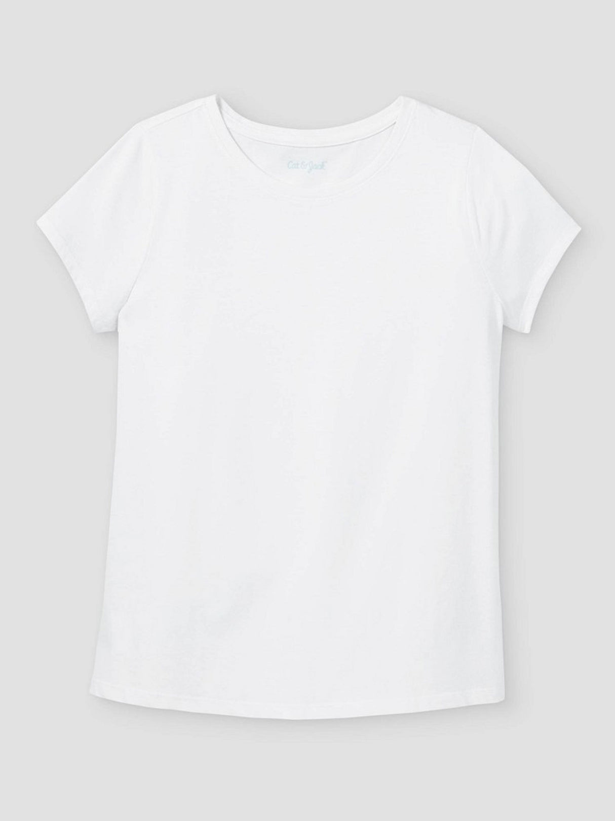 Image for Kids Girl's Plain Solid T-Shirt,White