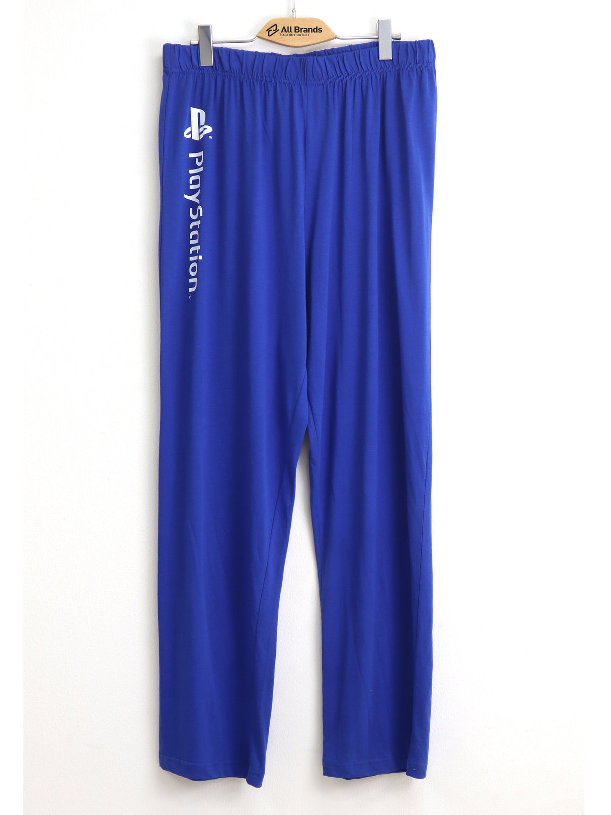 Image for Men's Brand Logo Printed Sleepwear Pant,Blue