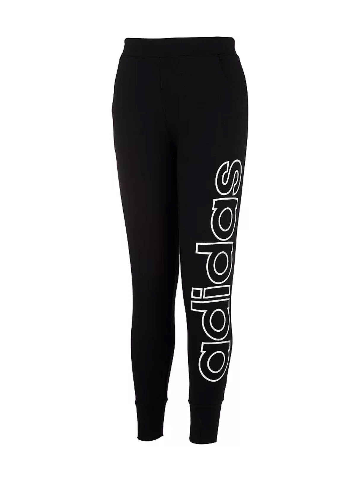 Image for Kids Girl's Brand Logo Printed On Side Pant,Black
