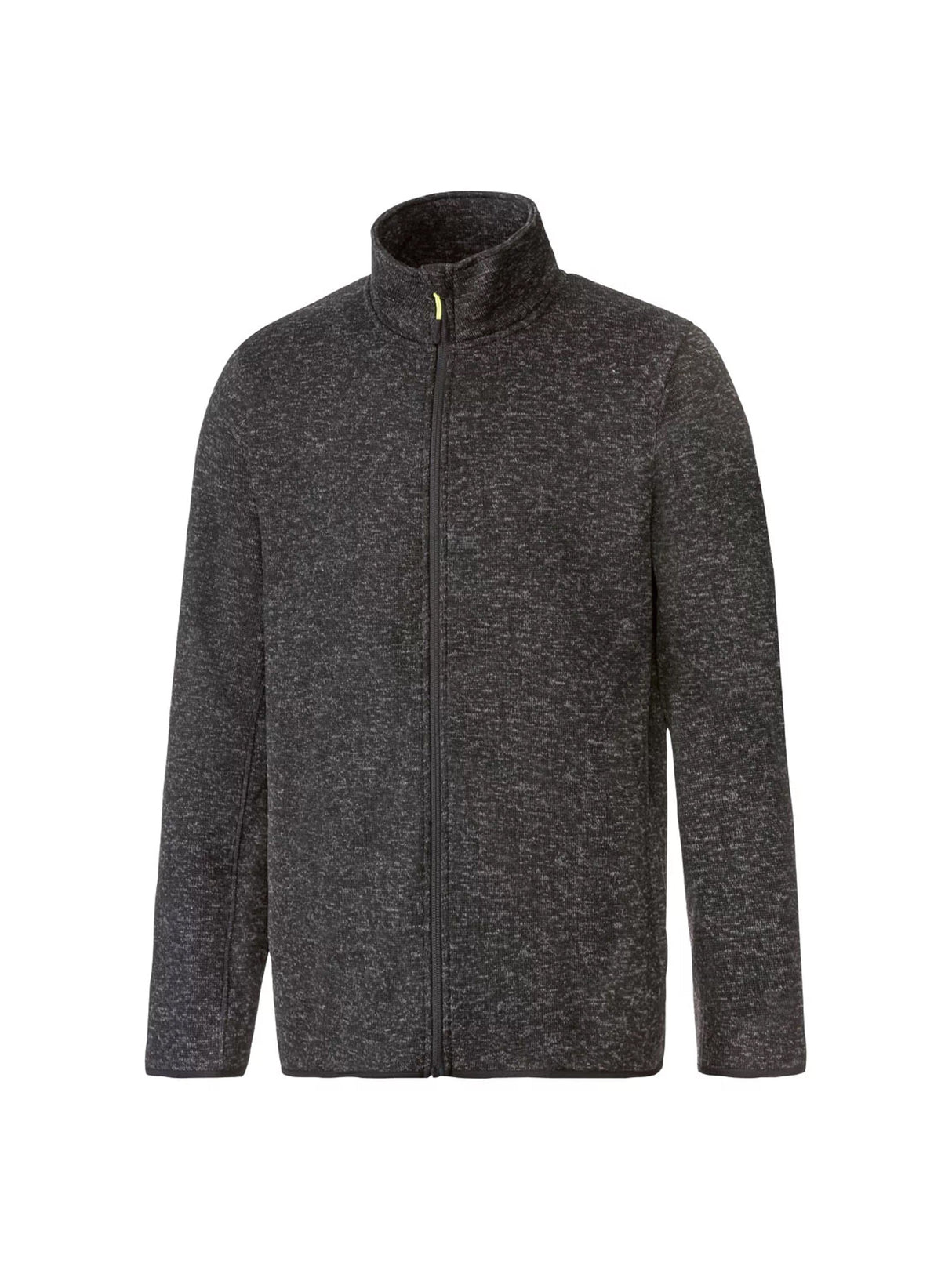 Image for Men's Textured Fleece Jacket,Dark Grey