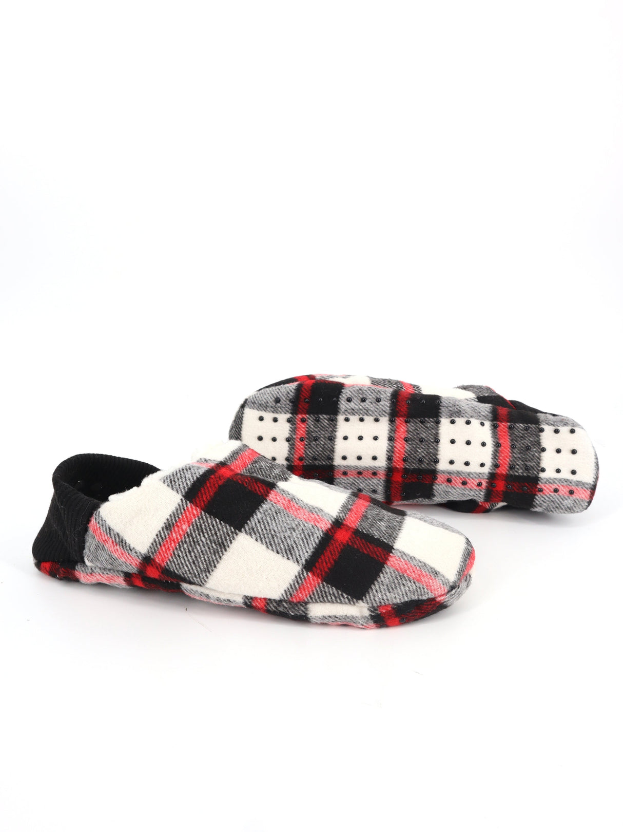 Image for Women's Plaid Faux Fur Slippers,Multi