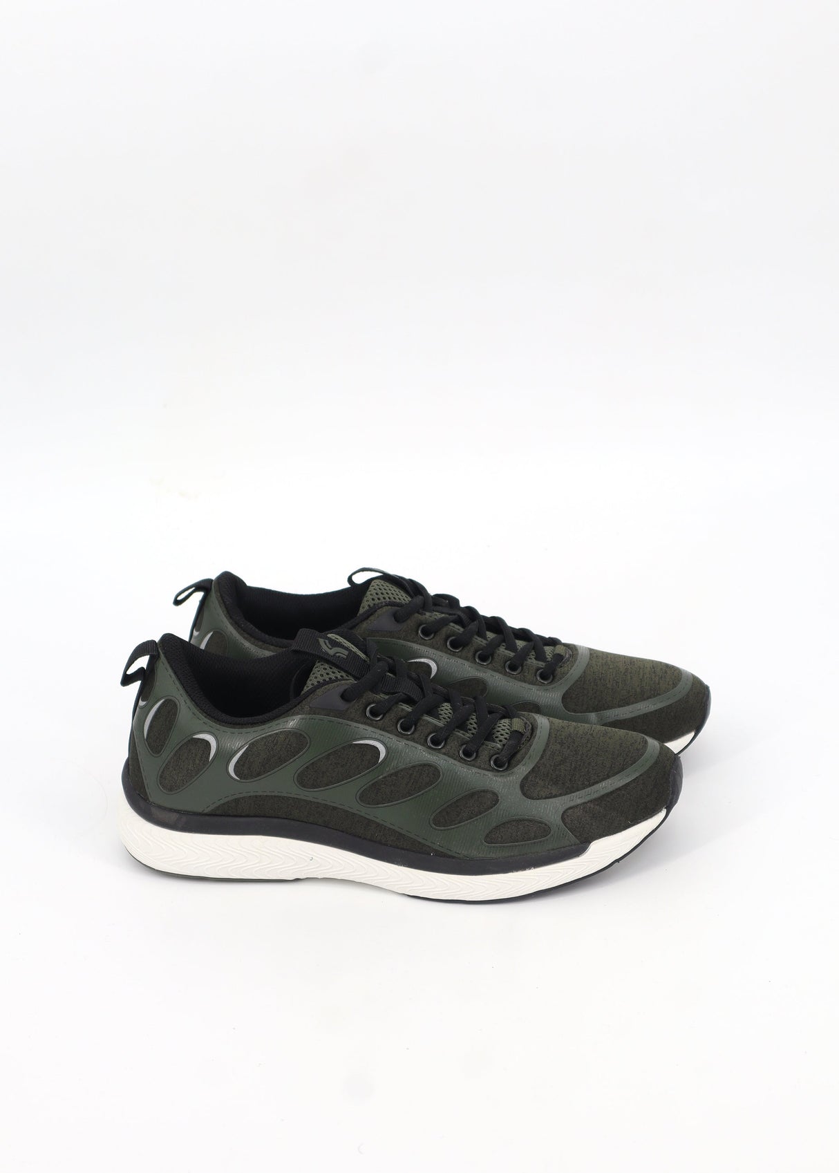 Image for Men's Textured Running Shoes,Olive