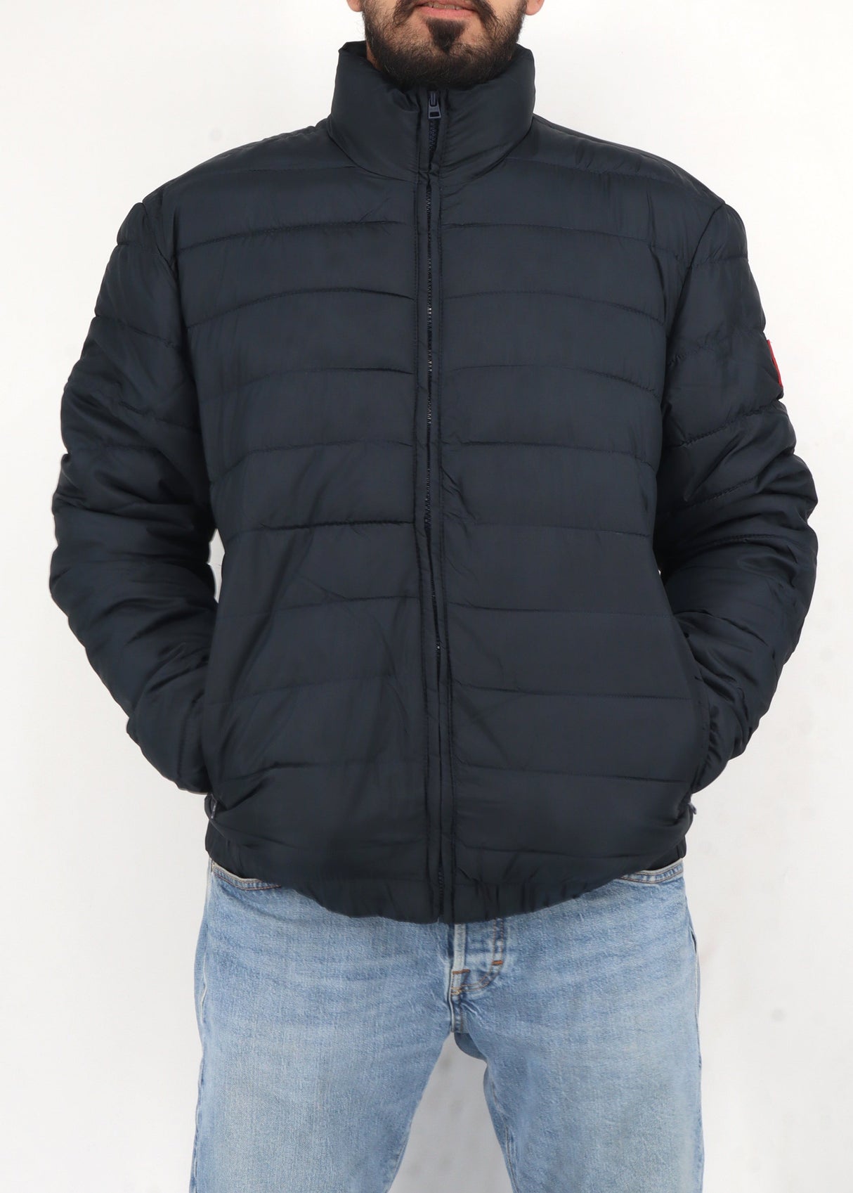 Image for Men's Quilted Jacket,Navy