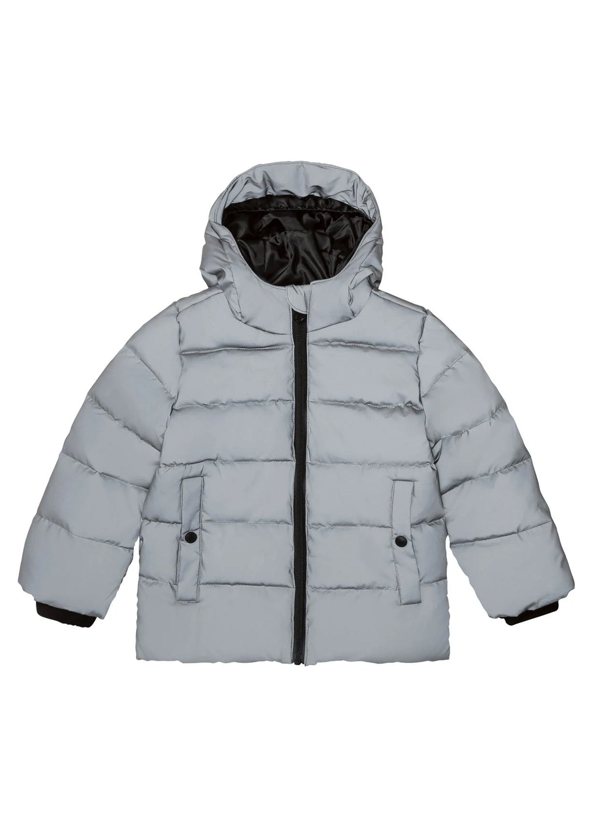Image for Kids Girl's Quilted Jacket,Grey