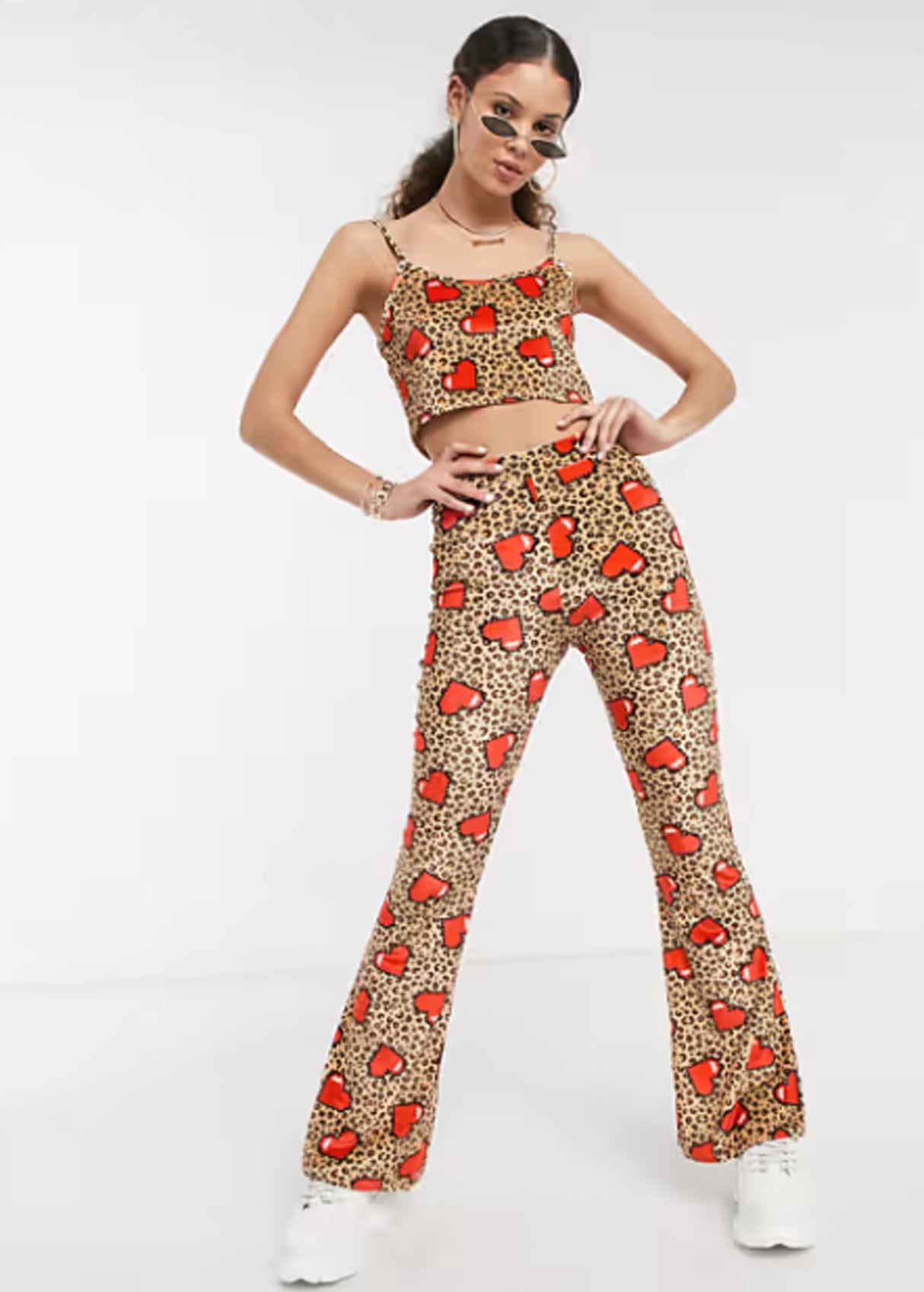 Image for Women's Printed Flare Pants,Multi
