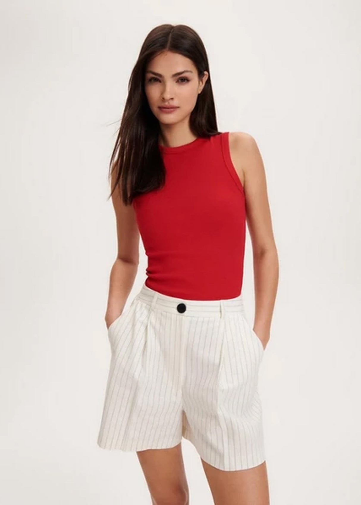 Image for Women's Cropped Knit Sweater,Red