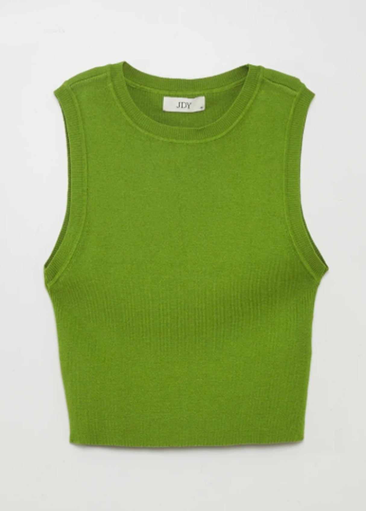 Image for Women's Cropped Knit Sweater,Lime Green