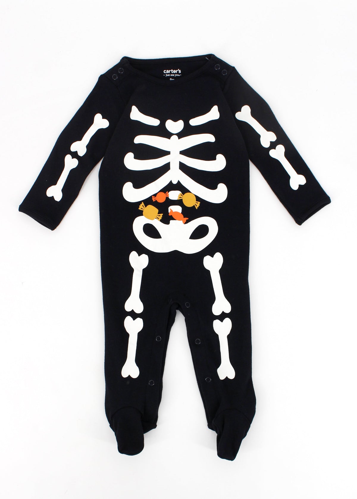 Image for Kids Boy's Skeleton Printed Jumpsuit,Black