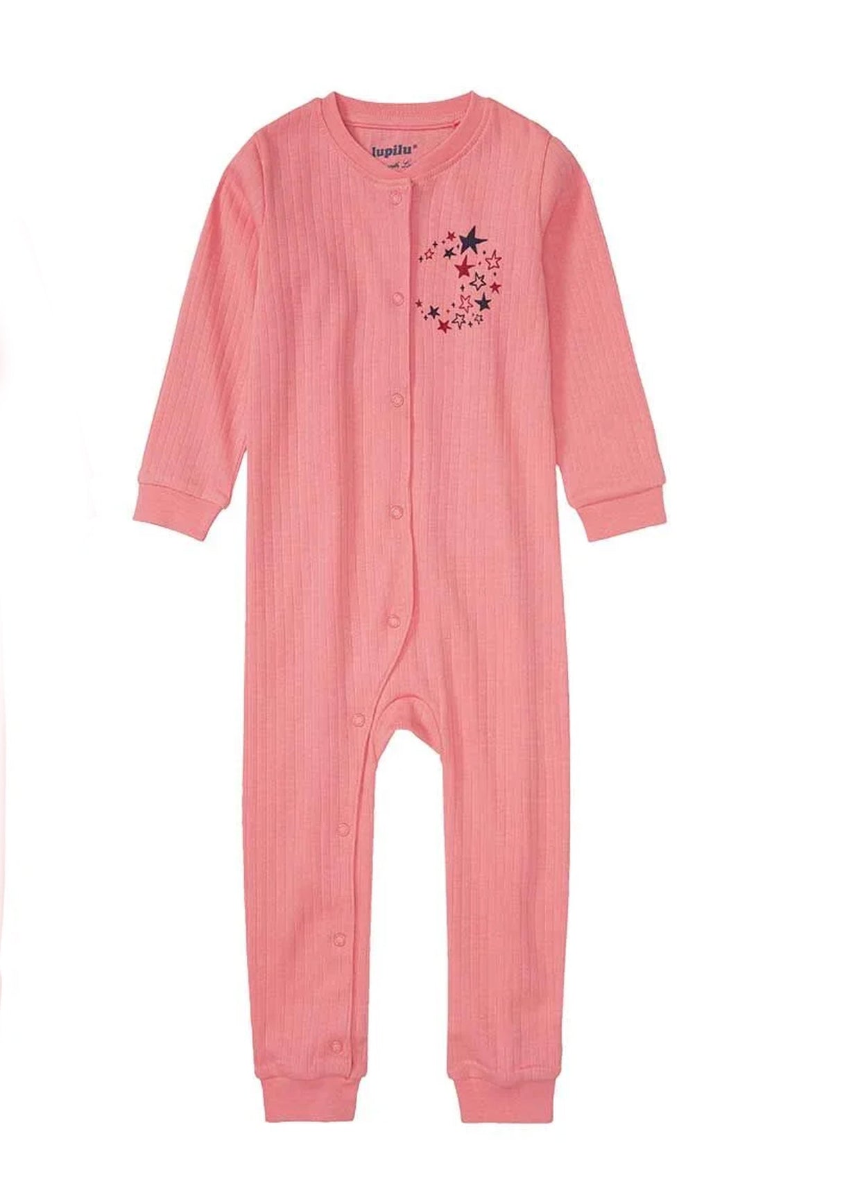 Image for Kids Girl's Printed Ribbed Jumpsuit,Pink