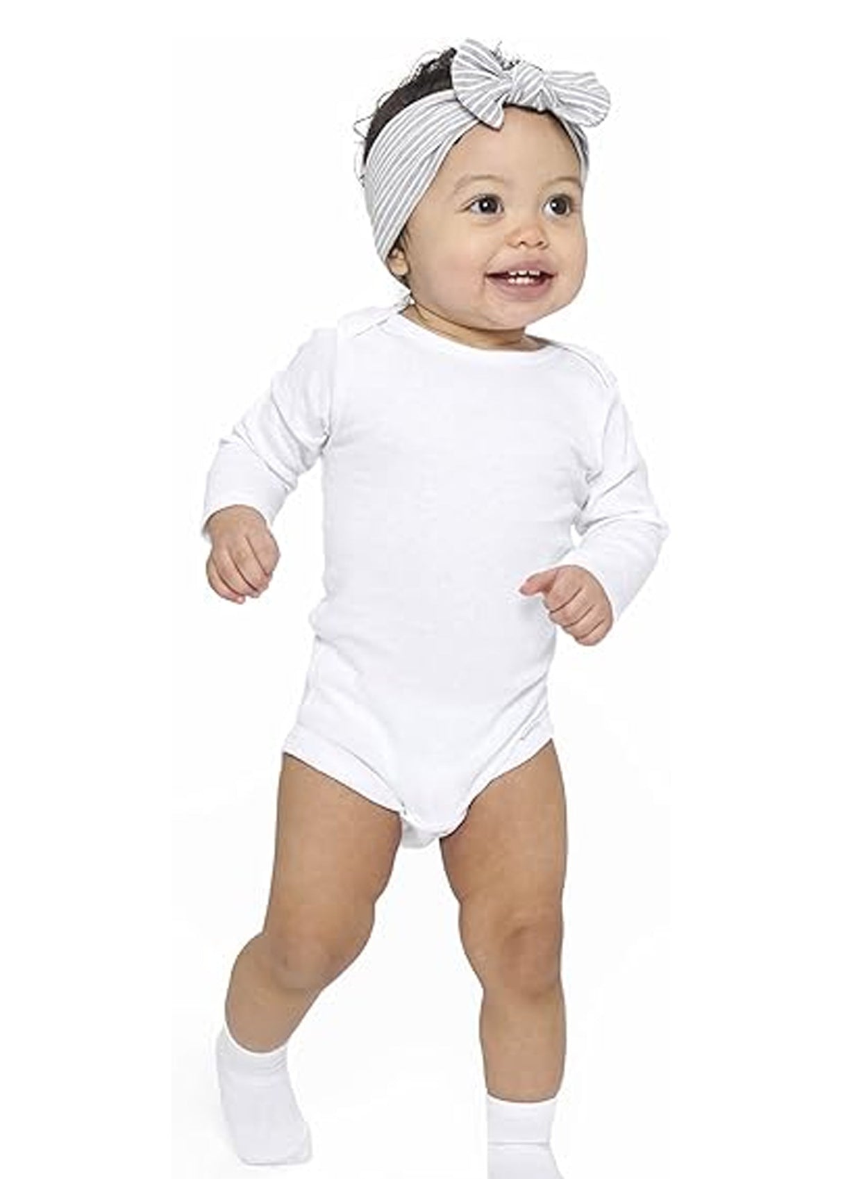 Image for Kids Girl's Plain Bodysuit,White