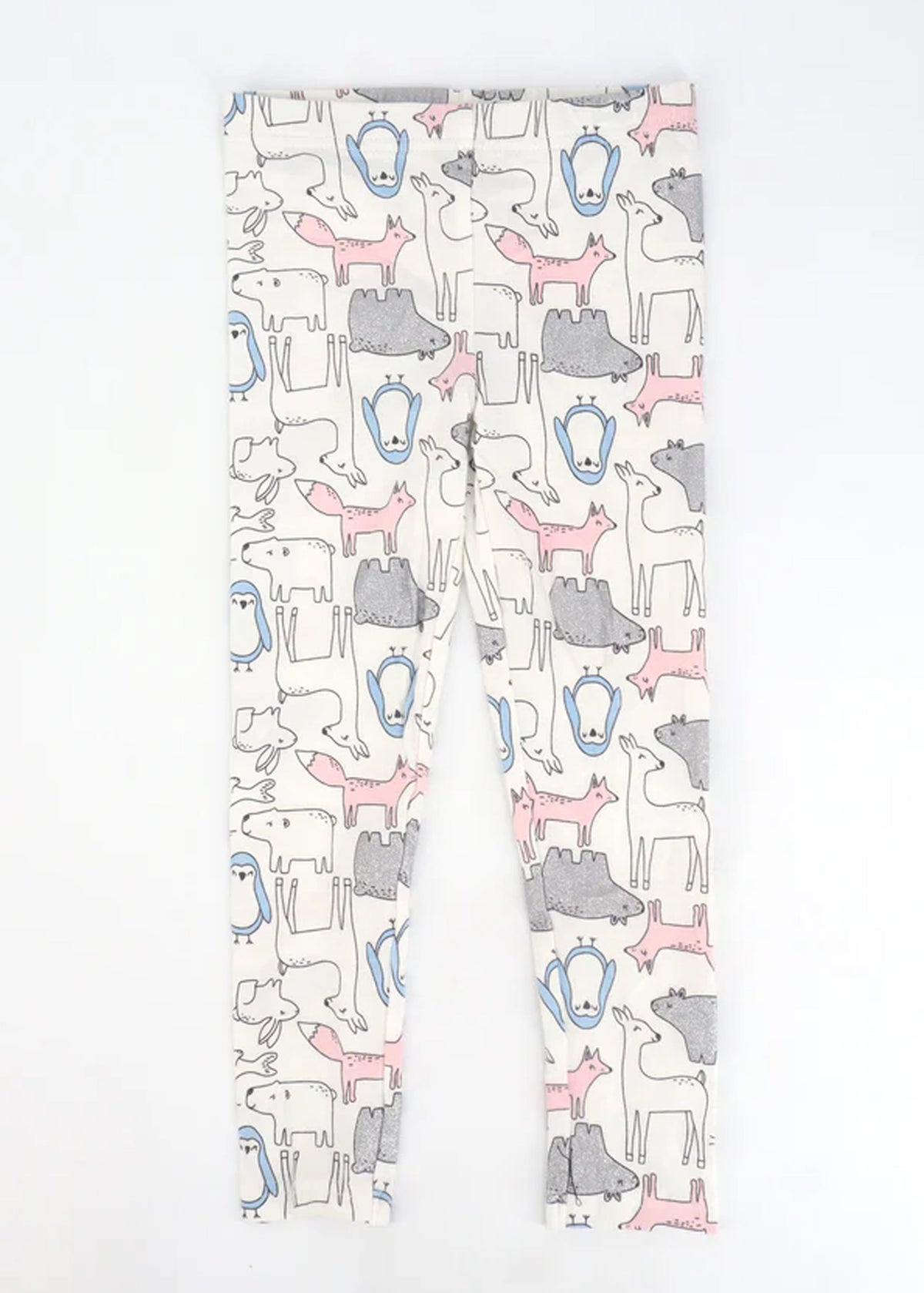 Image for Kids Girl's Graphic Printed Leggings,White