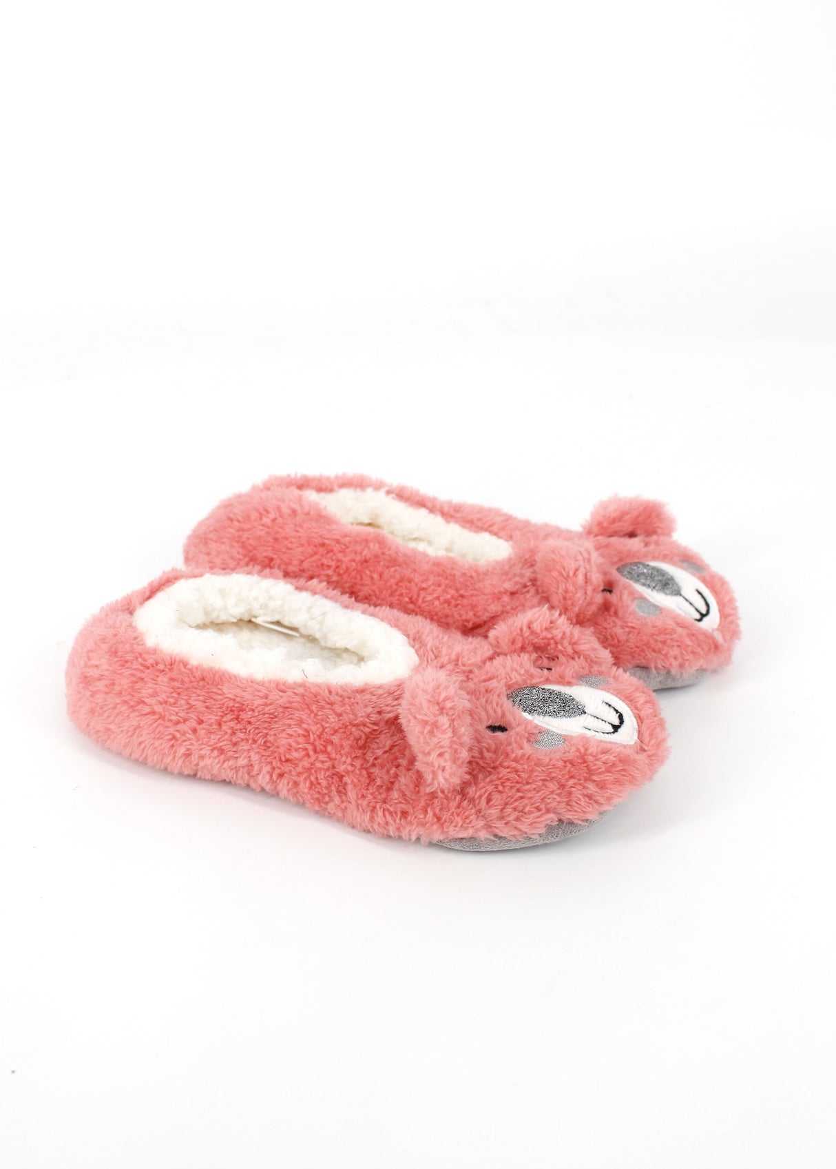Image for Kids Girl's Faux Fur Slippers,Pink